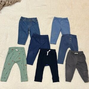 Bundle of 7 Carter’s 12 Month Boys Pants